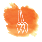 Orange swashe with swinging pendulum